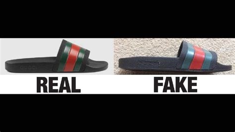 gucci slide fakes|how to authenticate gucci shoes.